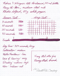 Rohrer & Klingner Alt-Bordeaux - Ink Sample