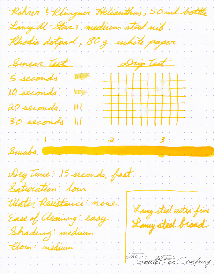 Rohrer & Klingner Helianthus fountain pen ink