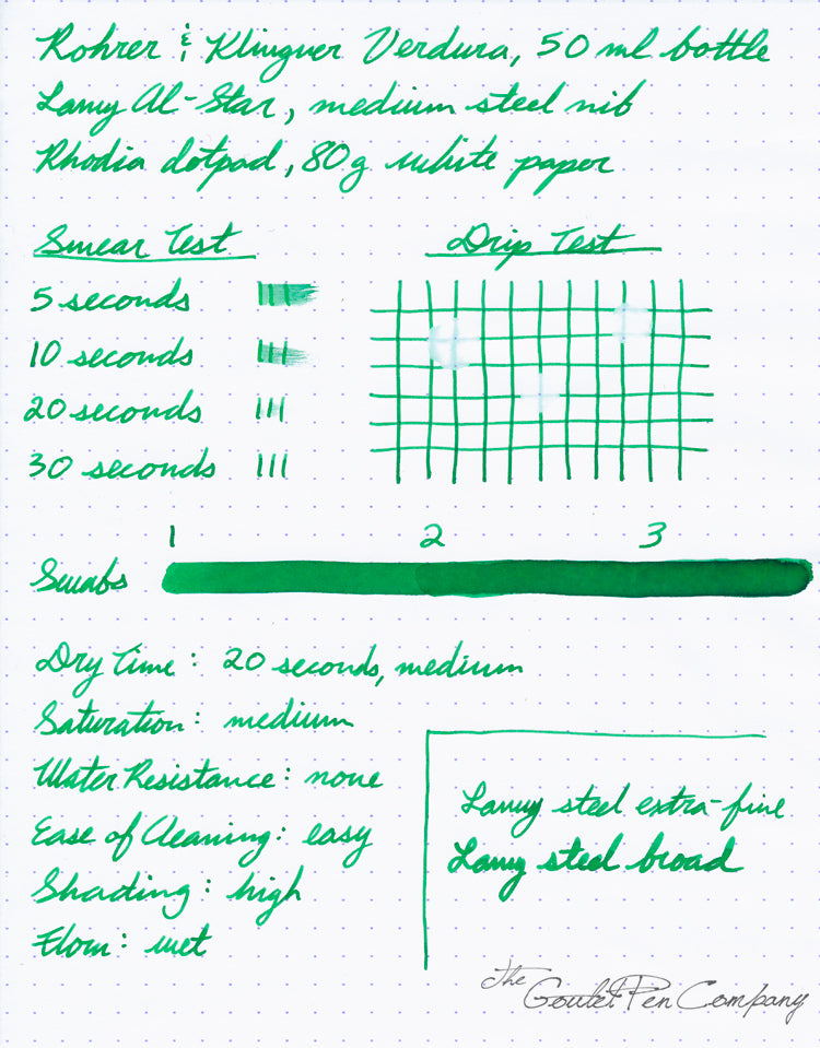 Rohrer & Klingner Verdura fountain pen ink