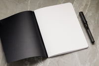 Rhodia Classic Side Staplebound A5 Notebook - Black, Dot Grid