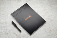 Rhodia No. 18 A4 Notepad - Black, Blank