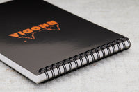 Rhodia No. 16 Top Wirebound A5 Notepad - Black, Graph