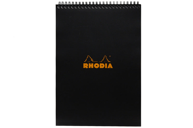 Rhodia No. 18 Top Wirebound A4 Notepad - Black, Lined