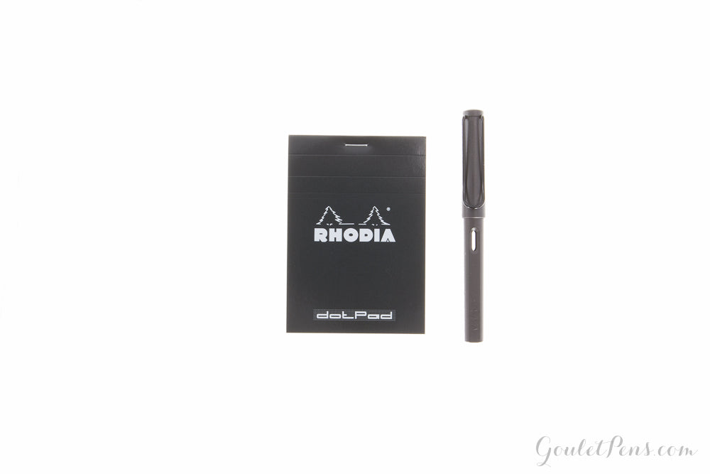 Rhodia No. 12 Notepad - Black, Dot Grid (3.35 x 4.72)