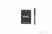 Rhodia No. 12 Small Notepad - Black, Dot Grid