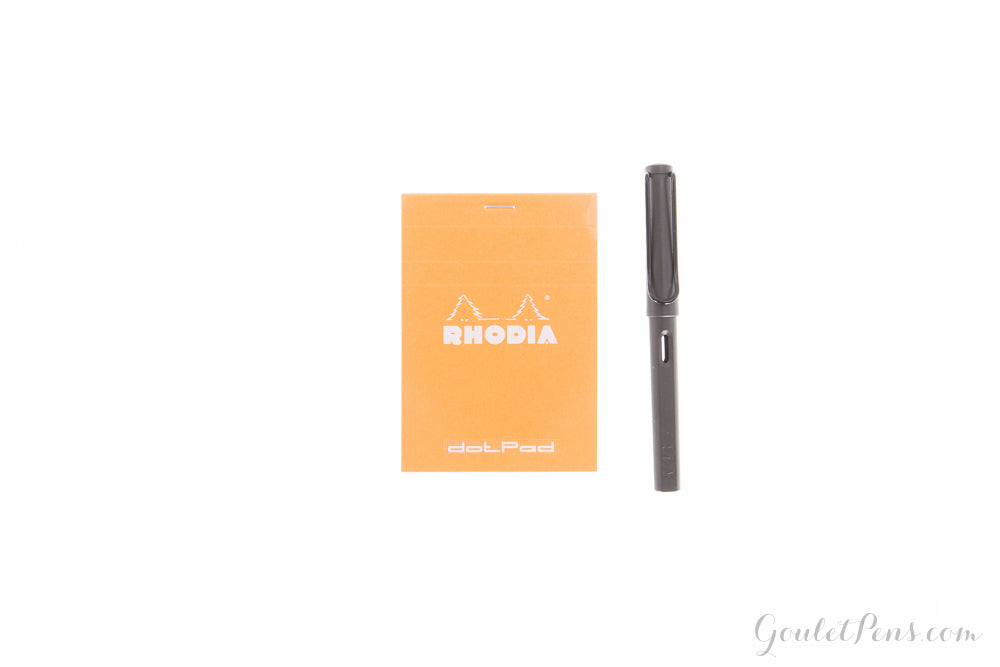 Rhodia No. 12 Notepad - Orange, Dot Grid (3.35 x 4.72)