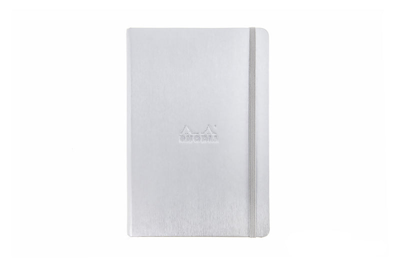 Rhodia A5 Webnotebook - Silver, Lined