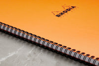 Rhodia Classic Wirebound Notebook - Orange, Graph (8.86 x 11.69)