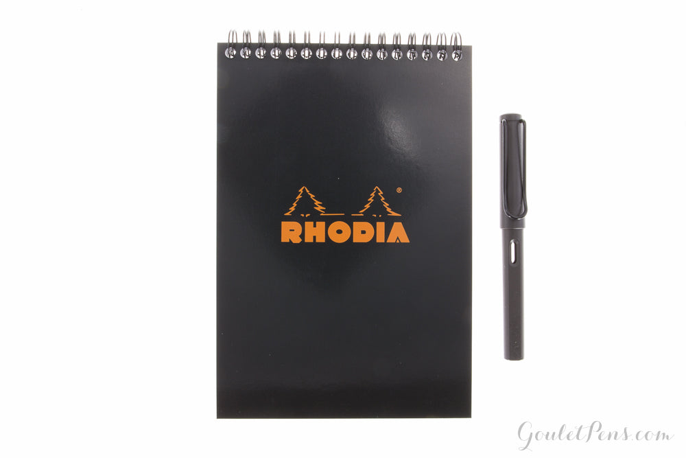 Rhodia No. 16 Top Wirebound Notebook - Black, Graph (5.875 x 8.25)