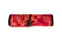 Rickshaw Bagworks Deluxe 6-Pen Roll - Red/Gold Dragon