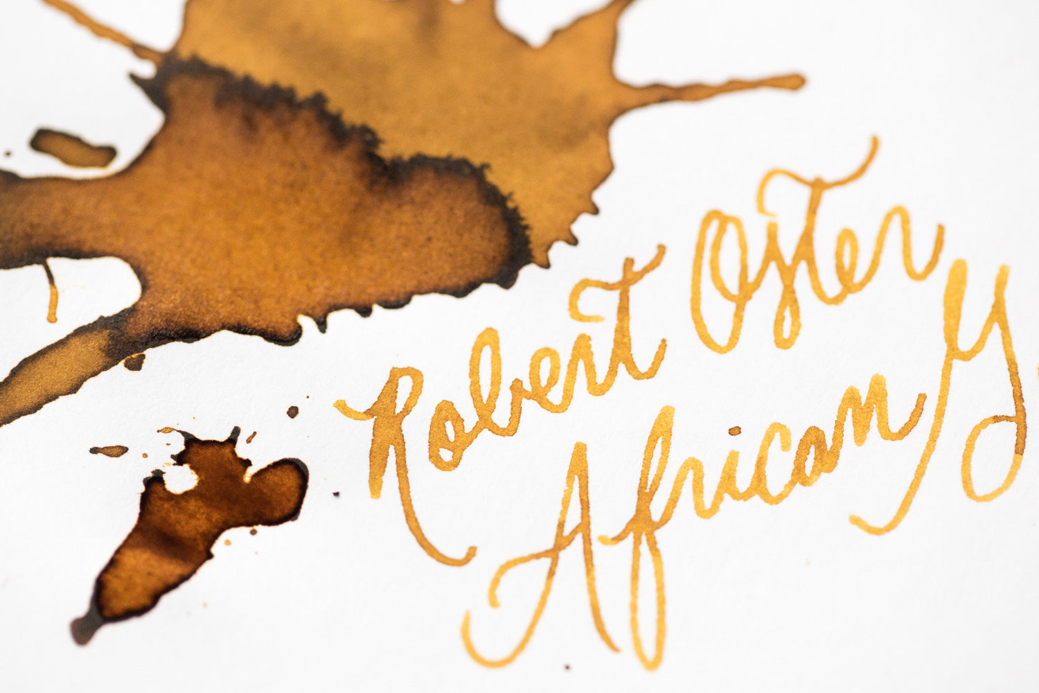 Robert Oster African Gold fountain pen ink