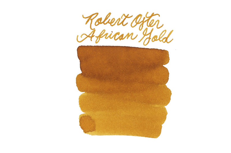 Robert Oster African Gold - Ink Sample