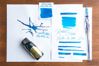 Robert Oster Blue Water Ice - Ink Sample