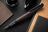 S.T. Dupont Line D Large Carbon Fountain Pen - Fiery Lava