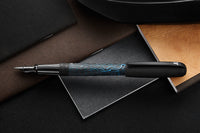 S.T. Dupont Line D Large Carbon Fountain Pen - Glacial Cave