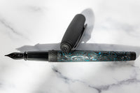 S.T. Dupont Line D Large Carbon Fountain Pen - Glacial Cave