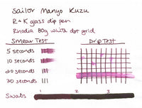 Sailor Manyo Kuzu - Ink Sample