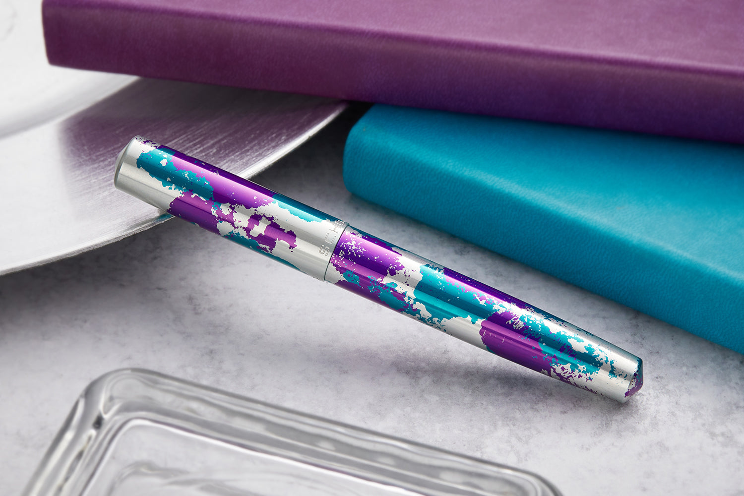 Schon DSGN Full Sized Fountain Pen - Aqua Jazz