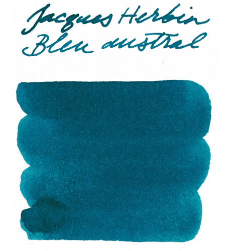 Jacques Herbin Bleu Austral ink swab