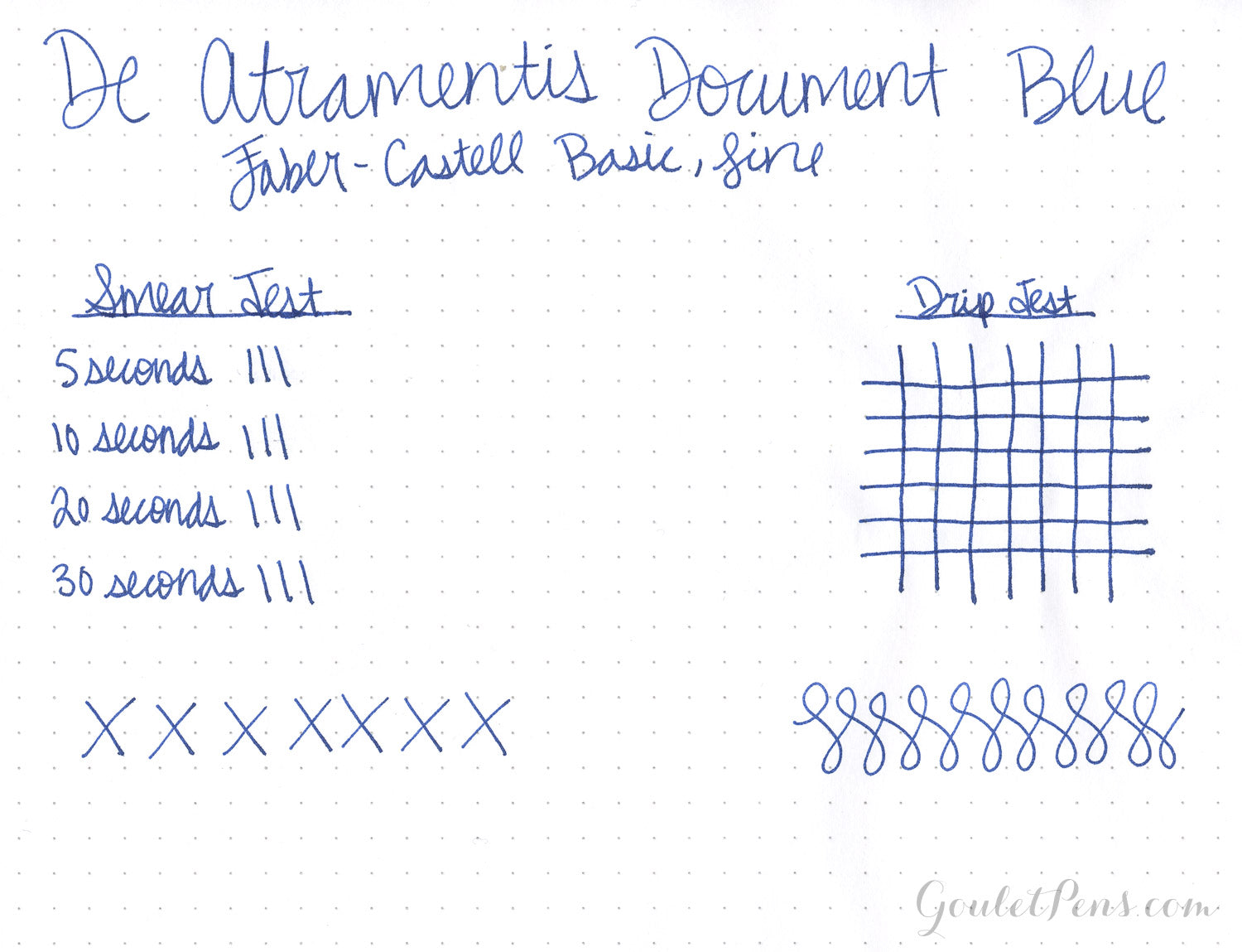 De Atramentis Document Ink Blue fountain pen ink