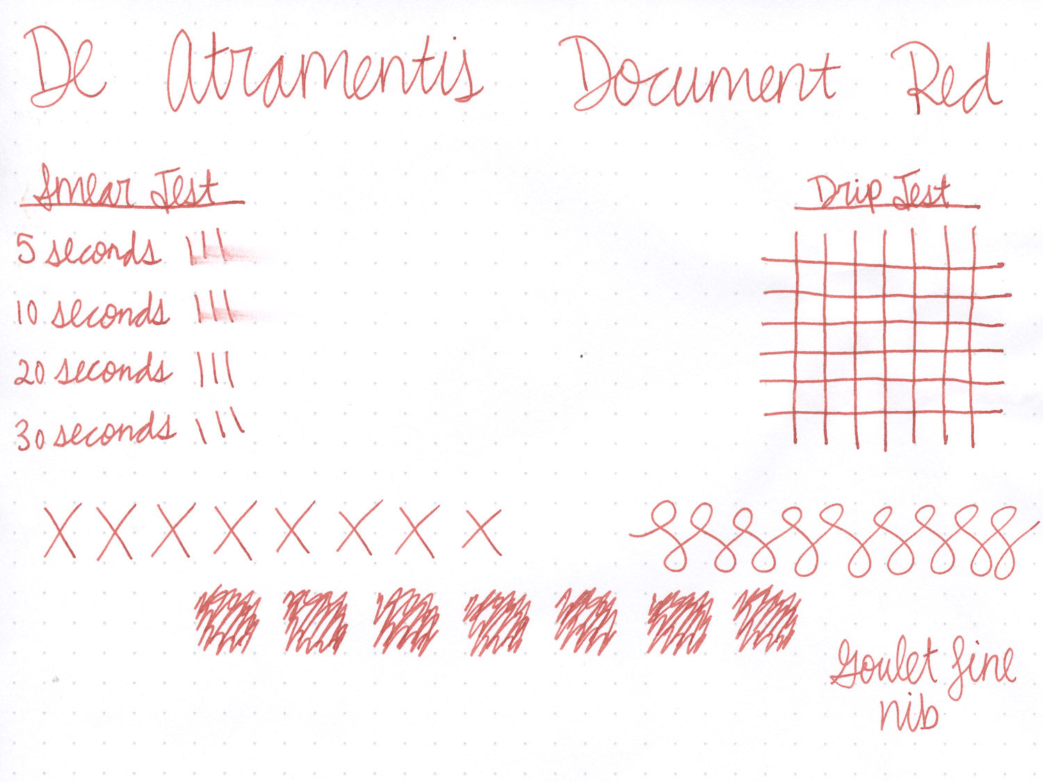 De Atramentis Document Ink Red fountain pen ink