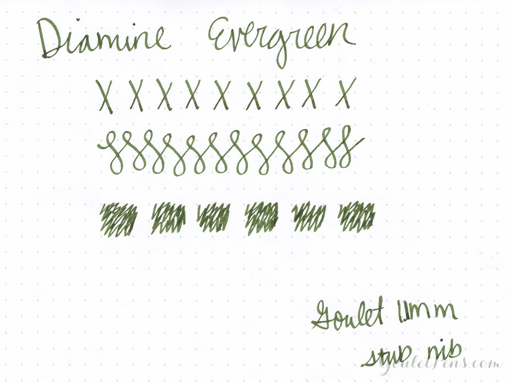 Diamine Evergreen fountain pen ink