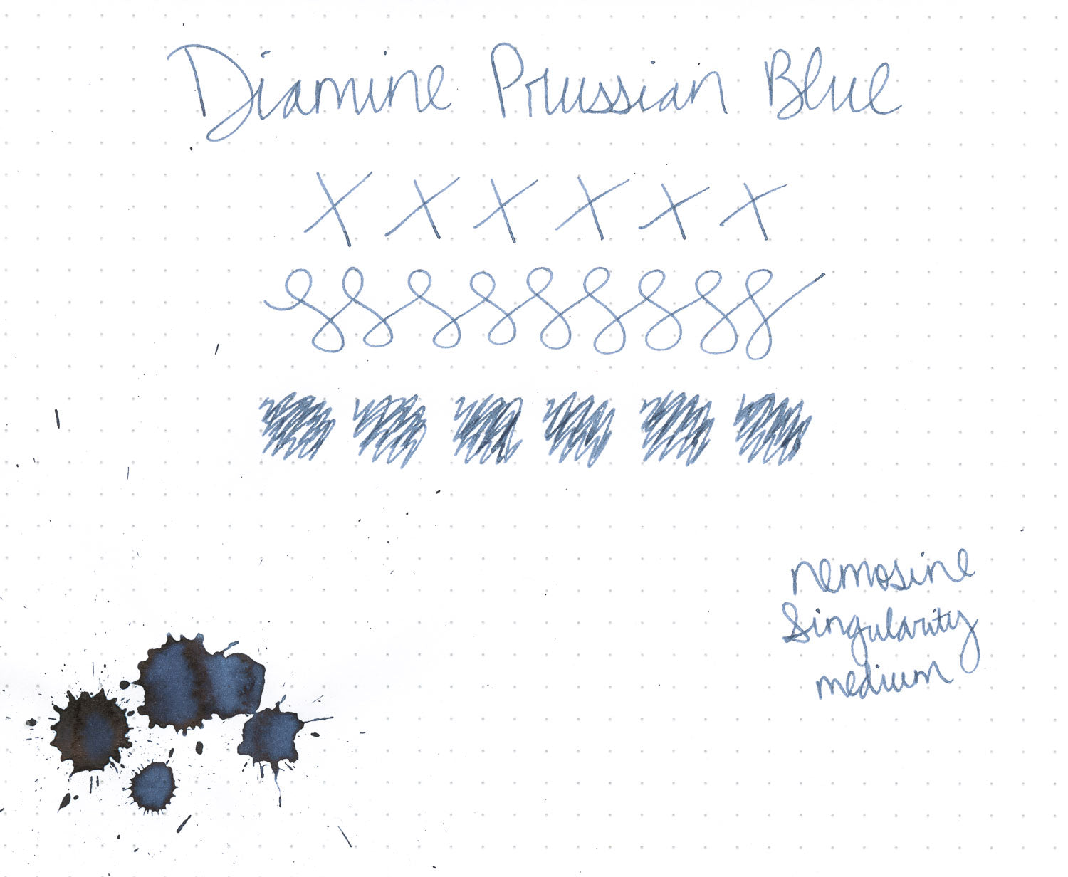 Diamine Prussian Blue fountain pen ink