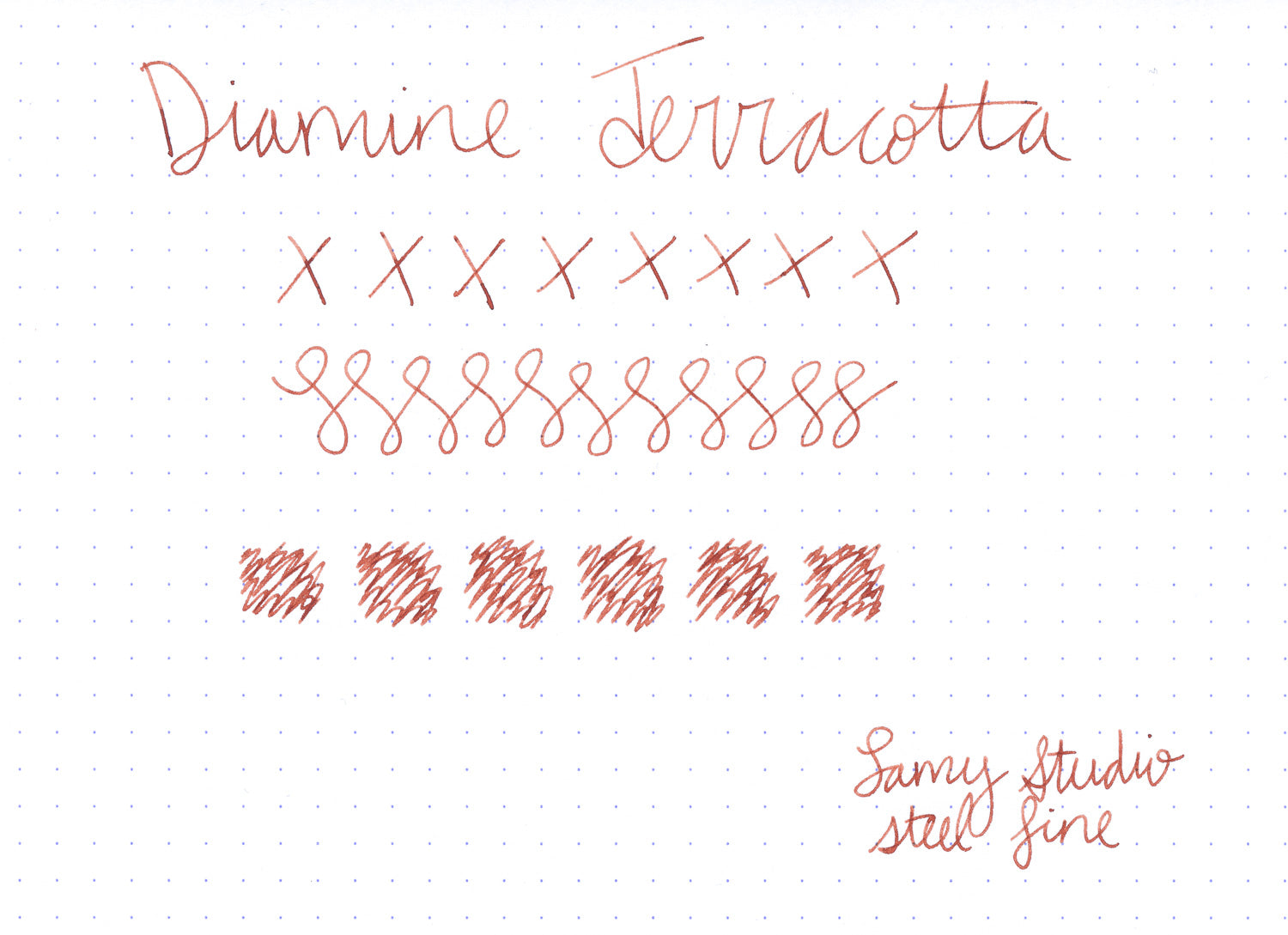 Diamine Terracotta fountain pen ink