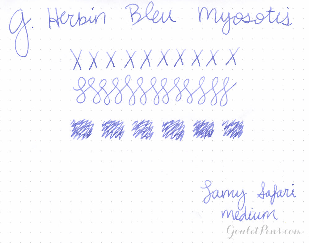 Herbin Bleu Myosotis fountain pen ink