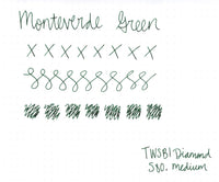 Monteverde Green - Ink Sample