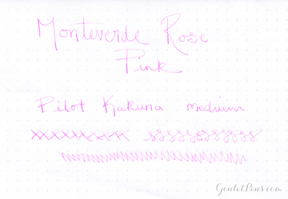 Monteverde Rose Pink fountain pen ink