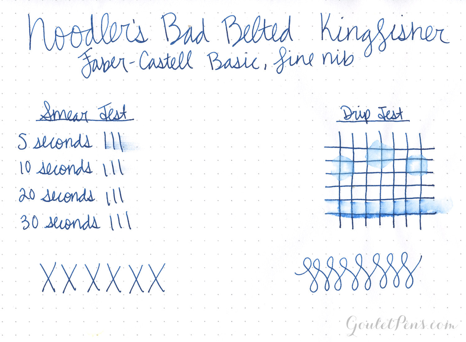 Noodler's Bad Belted Kingfisher fountain pen ink