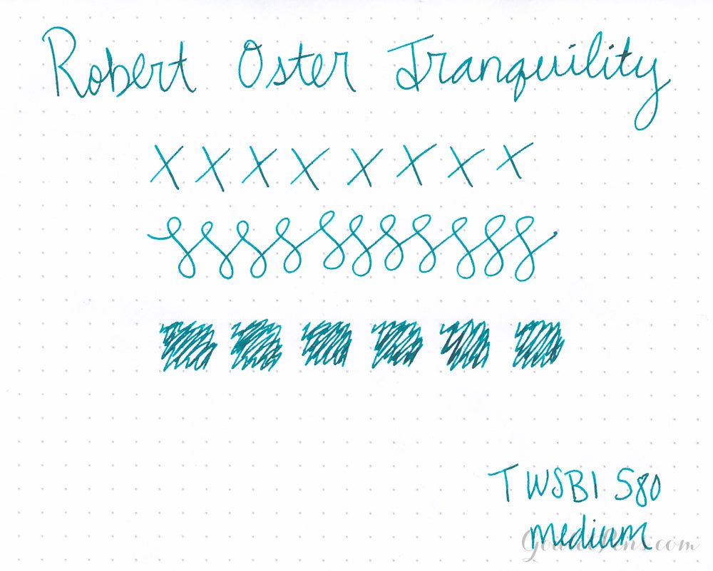 Robert Oster Tranquility fountain pen ink