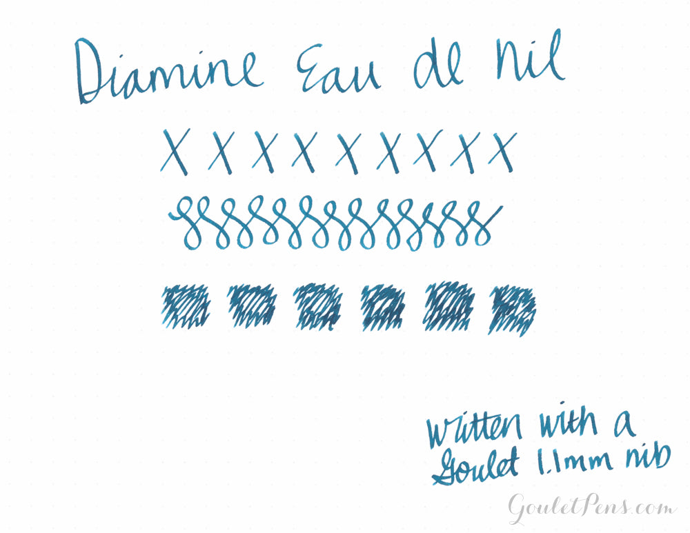 Diamine Eau de Nil fountain pen ink