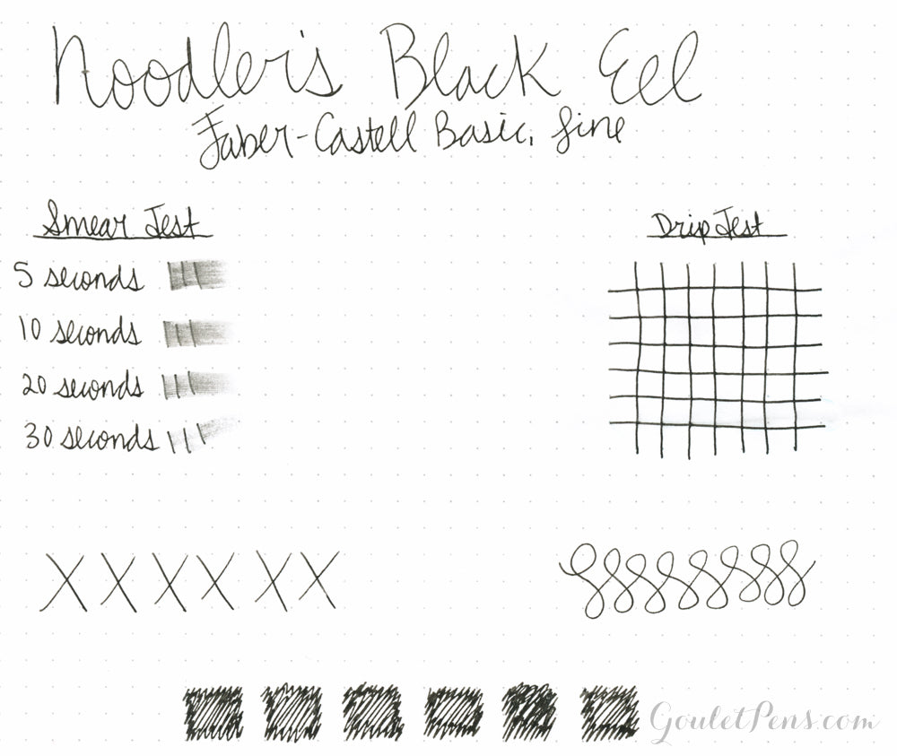 Noodler's Black Eel fountain pen ink