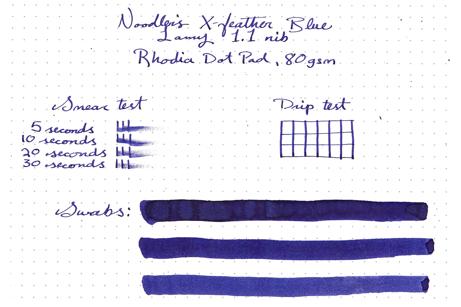 Noodler's X-Feather Blue fountain pen ink