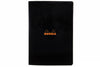 Rhodia Classic Side Staplebound A4 Notebook - Black, Lined