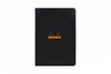 Rhodia Classic Side Staplebound A5 Notebook - Black, Lined